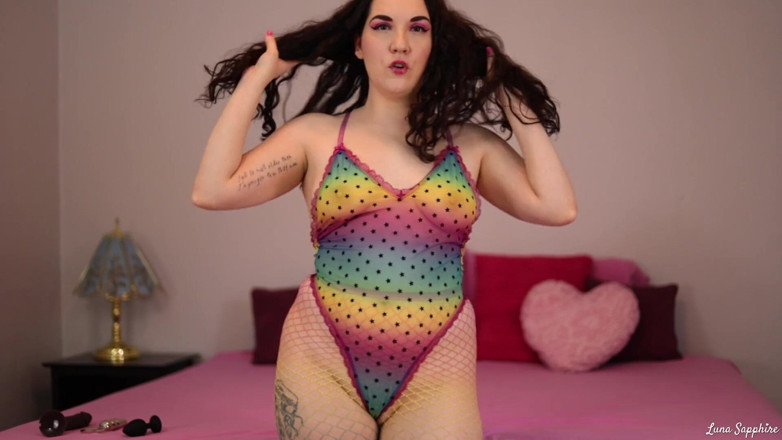 Luna Sapphire: Butt slut anal instruction and strap-on POV femdom