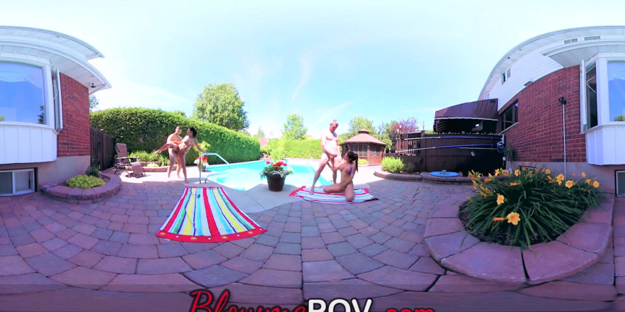 Blow me POV: Couple VR, échange d'orgie, quatuor
