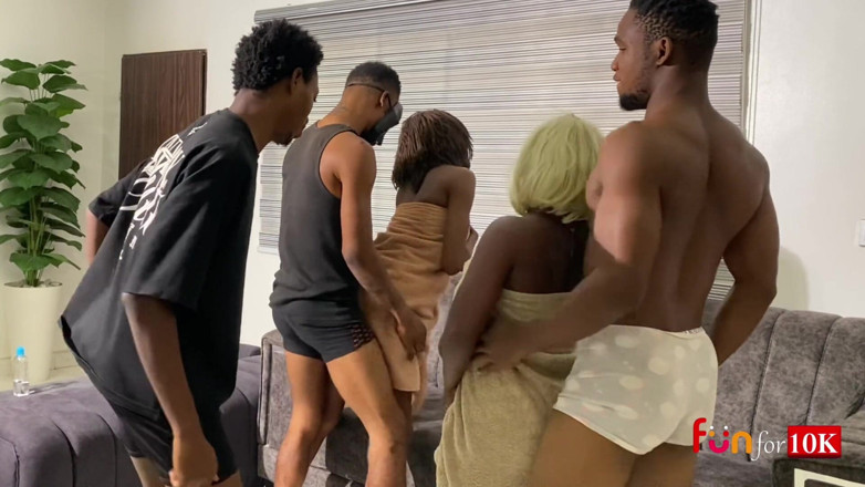 Funfor10k straight videos only: 2 Bad Girls Dancing to Their Favourite Song....before the Gangbang