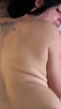 German Black-haired Teen Gets Fucked with a Plug in Her Ass