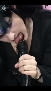 All Black BBW Goth Girl