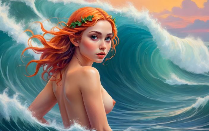 AI Girls: 31 nakenbilder av 18-årig älvflicka i vågorna - 4