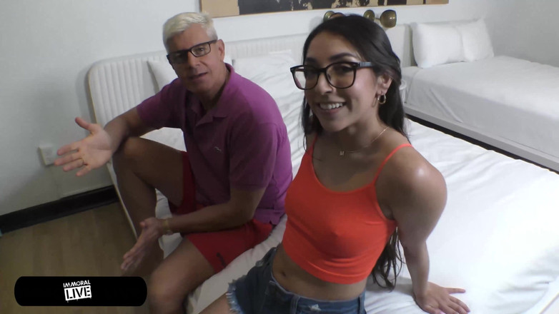 Immoral Live: College Cutie Madison Wilde Cums on Command in Dean's Office!