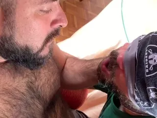 Bear Dominating His Cub