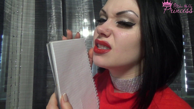 Goddess Misha Goldy: Transformándote al papel y besos
