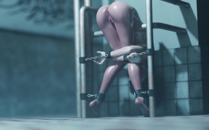 Velvixian 3D: Ada Wong в бондаже в ванной