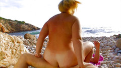 Gazongas: Francouzská blonďatá děvka a její šukání na pláži