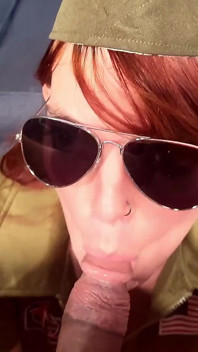 Soldier Girl Foxey Mermaid Swallows Black 4 Star General Thick Cum