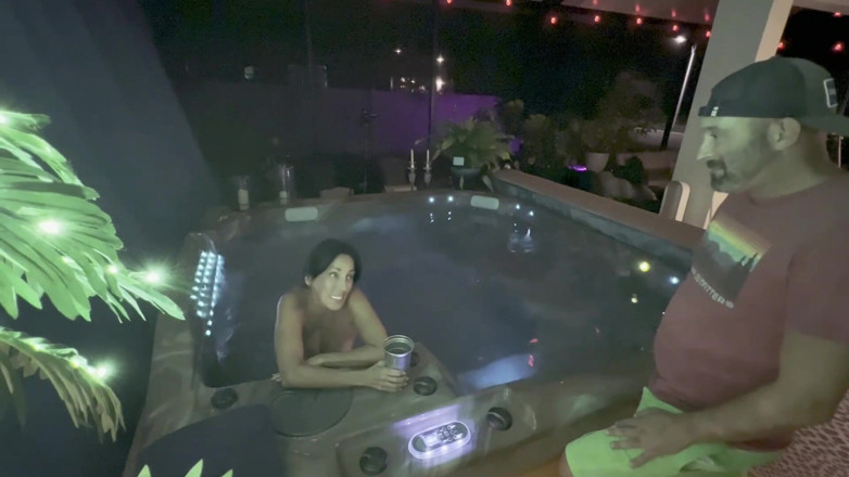 Island Boy Vids: Steamy Hot Tub Sex with Abi James