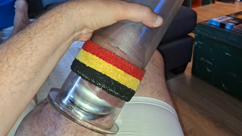 Monster_Meat_: Pumping Freak Pumps up His Silicone Cock