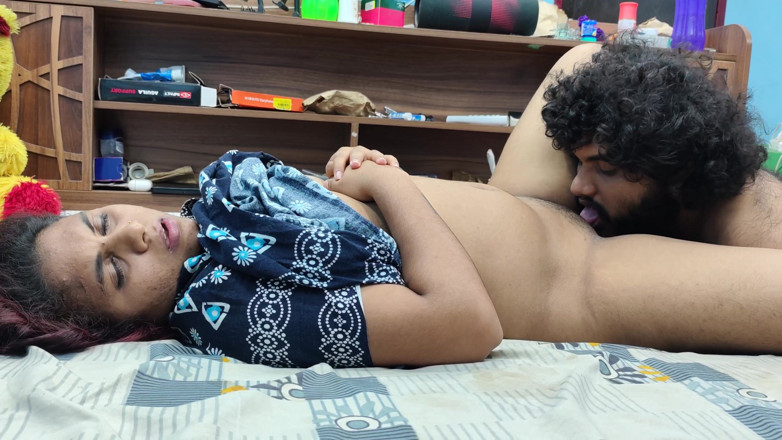 Vaigavarun45: マルの夫、舐め、妻の膣