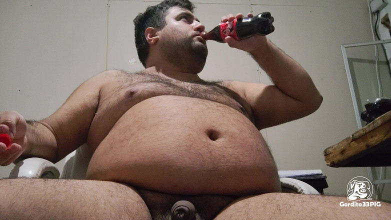 Gordito33PIG: Еда, отрыжка и мастурбация