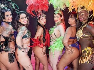 My Bang Van: Настоящая карнавальная вечеринка в групповом сексе с самбой