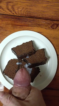 torta al cioccolato con sperma
