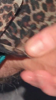 Closeup Hole Leaking and Swallowing Cum Dressed in Lingerie Stocking Filling Cup and Swallowing Own Sperm Wanking Uncut