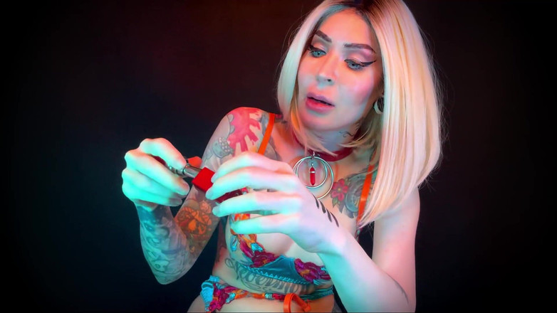 Baal Eldritch: Matte Black Lips for Custom Photos - Lipstick Application, Swatch, Face...