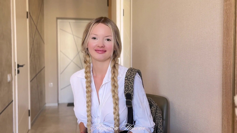 AngelicaHeaven: Genç kız porno seçmelerine geldi ve götten sikildi