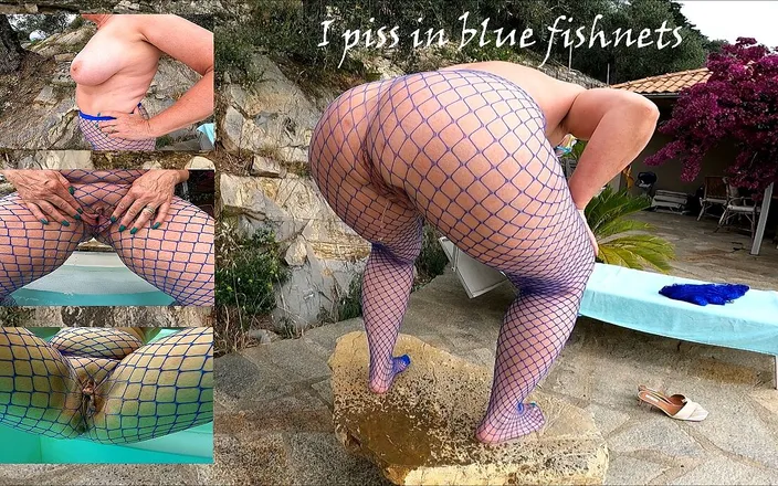 Hotvaleria: Chčiju na blue fishnets