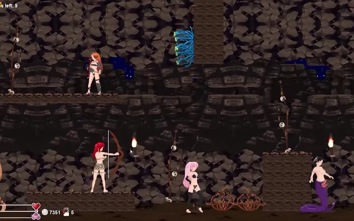 LewdArcade: Angel Marielle Side Scroller Transgender Porn Game Play Part 06