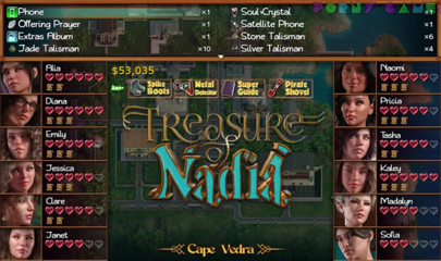 Porny Games: Treasure of Nadia - Fodendo na cama da mamãe (3/4)