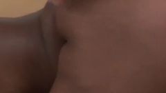 Pure Shuga ebony skinned bbw fucks black cock to enjoy cum