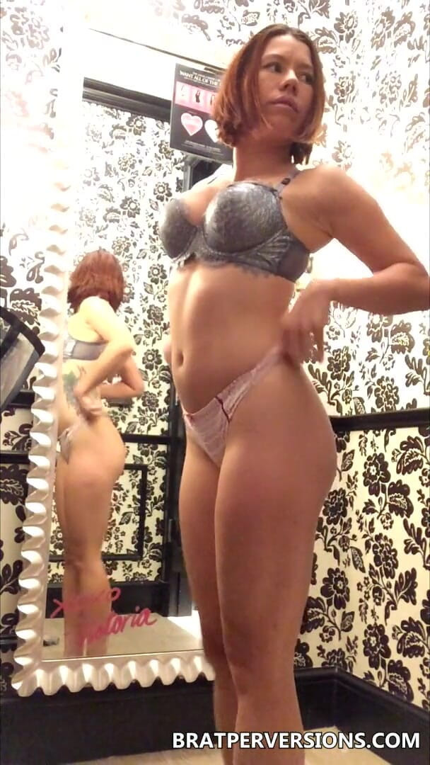 Brat Perversions: Horny at VS cloakroom