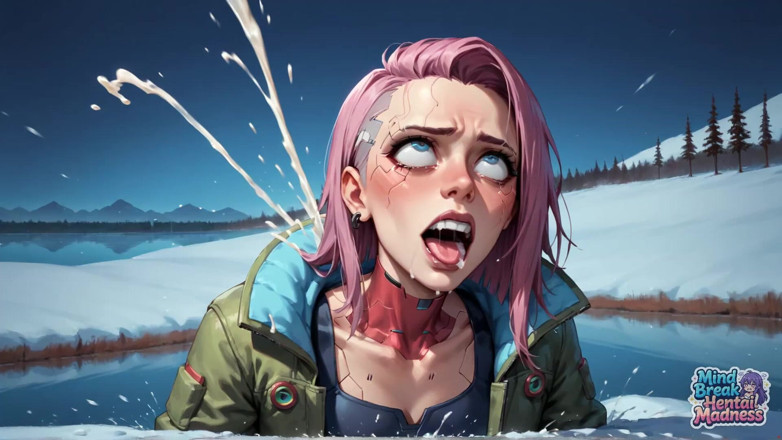 Mind Break Hentai Madness: Orgasme bertudung Crimson di Puncak Snowy