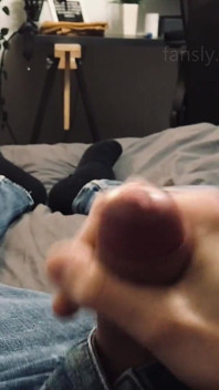 Me Jerking off in Blue Jeans After Unviersity Class