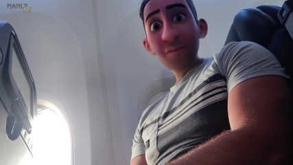 Manlyfoot: Nevlastní gay táta - Mile Guy - létající může být zábava, když...