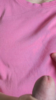 He Chose to Cum on Her Clothes Instead of Her Naked Tits!