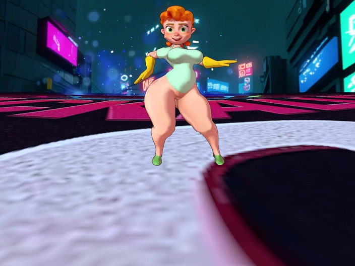 VR-Backalleytoonz: 大屁股熟女抖动她的大屁股