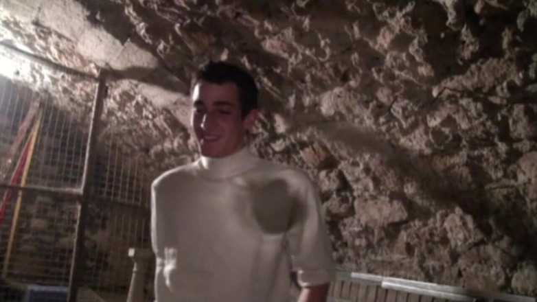Crunch Boy: Gang bang on french slut in jockstrap with fist
