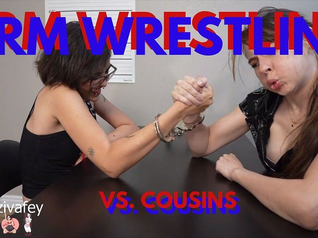 Ziva Fey - Arm Wrestling Ayuko Fey Behind Bars (Ziva Fey)