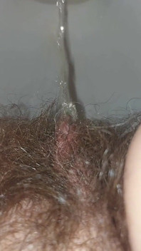 Pissing Woman, Hairy Pussy Pissing