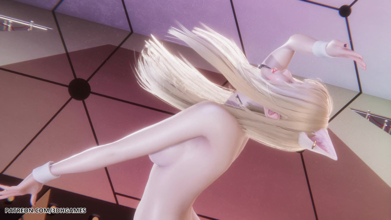3D-Hentai Games: Chung Ha - Stress - Ahri, strip-tease sexy