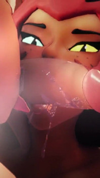Catra and Adora Blow a Guy and Eat Cum