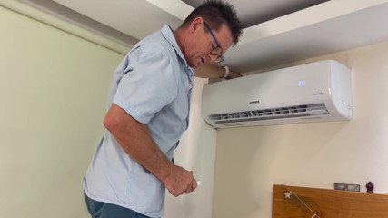 Magnita: He fixes the aircon, she empties his balls