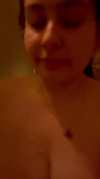 Pregnant Washing My Titties in the Shower