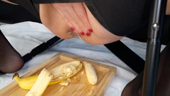 AnnaBUST: Banana in My Pussy Close up
