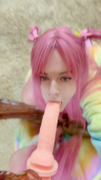 I'm Practicing Swallowing Cum on a Dildo.