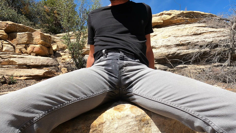 Lapetus: Pissing My Jeans and Jerking off Out in the Desert