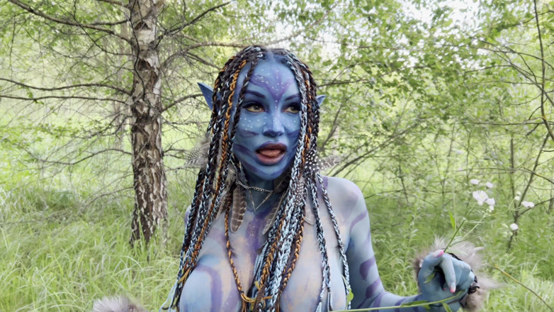Monika Fox: Avatar Monika Fox Velký Výhřez, Tvrdý dildo anál a šukání kundičky,...