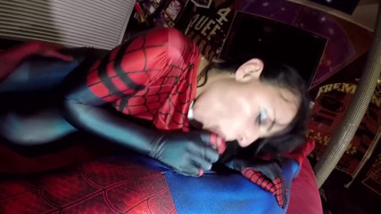 Nylon Xtreme: Natacha Guapa is Spidergirl creampie zentai