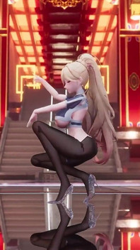 [mmd] Marionette erotische uniform, schwarze strümpfe