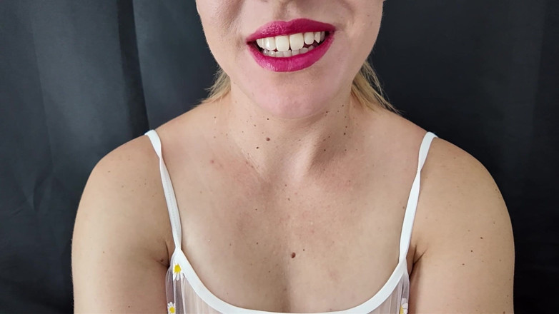 Stacey Reid: Red Lips Blowjob JOI Cum Countdown From 60