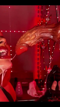 Cum Slut Ms Red X Begs for Demon Semen