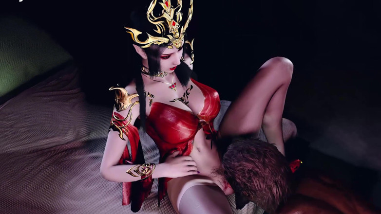 Why fuck so hard: 3D heiße cosplay reife MILF betrügt mit bbc