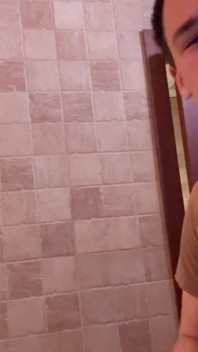 Agf014:: a Naughty Couple Sneaks off to Have Some Dirty Fun in a Public Restroom.