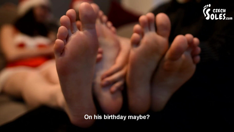 Czech Soles - foot fetish content: Foot fetishist's dream Christmas