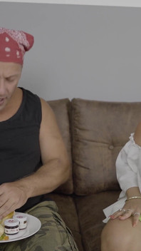 Stranger Man Has Intercourse with a Wealthy Woman with Large Breasts